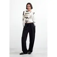 Desigual , Pantalone lungo dritto, Donna, Nero, XS