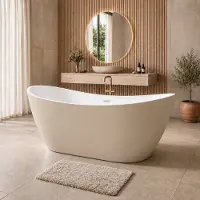 Badplaats Vasca da Bagno Alegre 170 x 78 x 68 cm – Vasca Freestanding – Cashmere