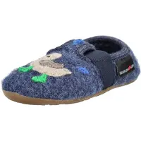 Haflinger Kid's Everest Quak Quak Pantofole Bambini (32, blu)