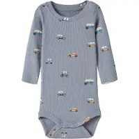 Name it Tutina / body per bambino 'NBMOTTOMAN' camello / blu colomba / bianco