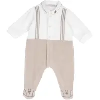 Chicco Tutina / body per bambino beige scuro / bianco