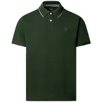 Hackett per uomo. HM5600235 Polo Tipped verde (L), Casual, Cotone, Manica corta