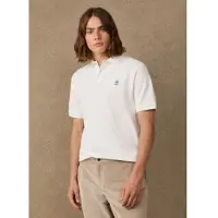 Hackett London per uomo. HM5600241 Polo Logo bianco sporco (XS), Casual, Cotone, Manica corta