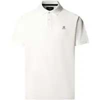 Hackett per uomo. HM5600241 Polo Logo bianco sporco (M), Casual, Cotone, Manica corta