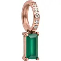 Purelei Ciondolo oro rosé / smeraldo
