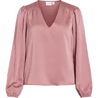 Vila Viellette V-neck Top A Maniche Lunghe
