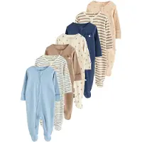 Next Pigiama beige / navy / blu chiaro / cappuccino / marrone chiaro