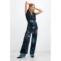 Desigual , tuta lunga floccata, Donna, Poliestere, Blu, S