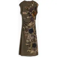 Desigual , Abito a stampa floreale, Donna, Poliestere, Nero, S