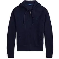 Ralph Lauren per uomo. 710B26780001 Giacca di maglia con cappuccio blu navy (S), Casual, Lana