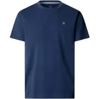 Hackett per uomo. HM5000146 Maglietta Logo blu marino (XXL), Casual, Cotone, Manica corta, Navy
