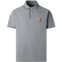 Hackett London per uomo. HM5600236 Polo Lrc Small Logo grigio (XL), Casual, Cotone, Manica corta