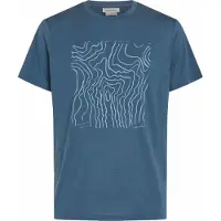 Icebreaker - T-shirt in lana merino - M Merino 150 Tech Lite SS Tee Great Heights Dawn per Uomo - Taglia L - Blu