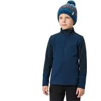 Vaude Kid's Livigno Halfzip Pullover in pile Bambini (134/140, blu)