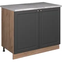 Vicco Mobile lavello cucina Fame-Line Oro-antracite rustico/Rovere dorato 100 cm, PL Marmo, Model 61955