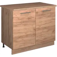 Vicco Mobile lavello cucina Fame-Line Rovere dorato/Rovere dorato 100 cm, PL Rovere, Model 61963