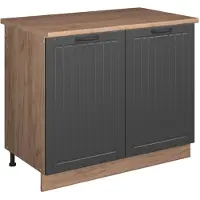 Vicco Mobile lavello cucina Fame-Line Grigio scuro/Rovere dorato 100 cm, PL Rovere, Model 61960