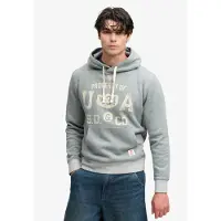 Superdry per uomo. M2014562A Felpa con cappuccio ESS grigia (M), Casual, Grigio, Cotone