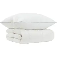 Syfax Set di piumoni in piume d’oca al 90% FULDA 2 pz 155 x 200 cm