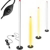 VERK Lampade da terra a LED, altezza 100 cm, 3 colori, sistema di regolazione della luminosità moderno