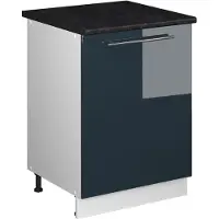 Vicco Mobile lavello cucina Fame-Line Blu scuro lucido/Bianco 60 cm, Model 62204