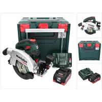 Metabo Sega circolare portatile a batteria KS 18 LTX 66 BL 18 V 165 mm + 1x batteria da 10,0 Ah + caricabatterie + metaBOX
