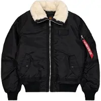 Alpha industries Giacca per outdoor nero / bianco lana