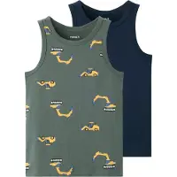 Name it Maglietta intima zappiro / blu scuro / giallo / oliva