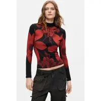 Desigual , Maglietta in maglia stampata, Donna, Viscosa, Nero, L