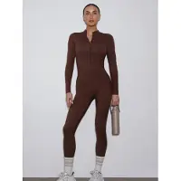 Estro Tuta jumpsuit '6649' marrone scuro