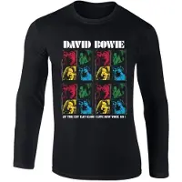 Rockshirts Maglietta 'David Bowie New York Kit Kat Club' nero