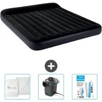 OEM Letto gonfiabile Intex - 2 persone - 183 x 203 x 25 cm - Blu scuro - Include lenzuola - Pompa e kit di riparazione