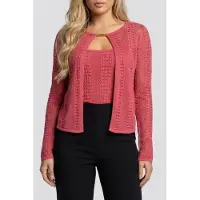 Guess Marciano By Emma Twin Set Sweater Flowering Peony Taglia: L | Maglioni a maglia Outlet | Donna