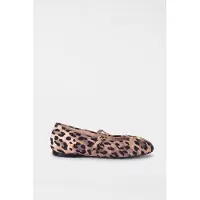 Moschino Sheepskin Ballerina Brown Taglia: 36 | Ballerine Outlet | Donna | Marrone