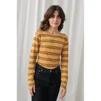 TWOTHIRDS Leeve T-shirt Mustard Stripes Taglia: XS | Maglie Sportivi Outlet | Donna | Giallo