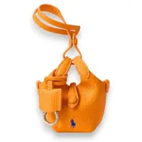 Ralph Lauren per donna. 427P17791006 Applique Polo Play in pelle per borsa arancione (OSFA), Casual