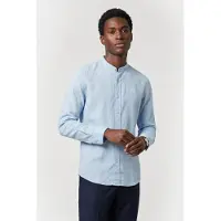 Timberland Cotton/linen Korean Ls Shirt Skyway Taglia: M | Camicie Casual Outlet | Uomo | Bianco