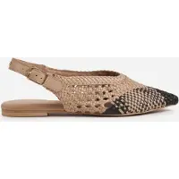 Bronx Amme-line Low Shoe Mocha Mousse/black Taglia: 36 | Infradito Outlet | Donna