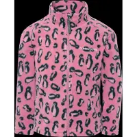 Didriksons Kid's Monte Printed Full-Zip Giacca in pile Bambini (110, fuchsia)