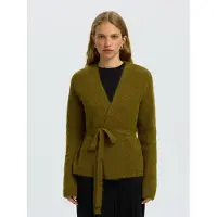 Selected Cardigan A Maglia Donne Marrone M