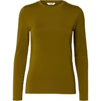 Selected Maglietta A Maniche Lunghe Donne Marrone XL