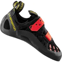 La Sportiva - Scarpetta (arrampicata) - Tarantula M Black/Poppy per Uomo in Pelle - Taglia 42,5 - Nero