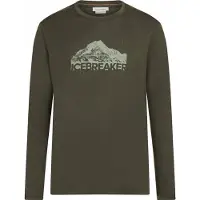 Icebreaker - T-shirt in lana merino - M Merino 150 Tech Lite LS Tee Aoraki Explorer Dk Loden per Uomo - Taglia L - Verde