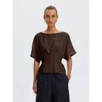 Selected Camicetta Donne Marrone 34