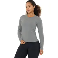 Athlecia Women's Lonny L/S Tee Maglia funzionale Donna (42, grigio)