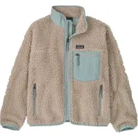 Patagonia - Polar felpato antivento - K's Retro-X Jkt Natural w/Virtually Blue in Pelle - Taglia S