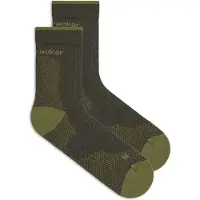 Icebreaker Merino Hike+ Ultralight Quarter Calze da trekking Uomo (44,5-46,5, olivia)
