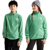 The North Face Teen's Glacier 1/4 Zip Pullover Pullover in pile Bambini (L, verde)