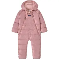 Patagonia - Tuta one piece termica - Infant Hi-Loft Down Sweater Bunting Fuzzy Mauve - Taglia Bambino 24 m - Rosa