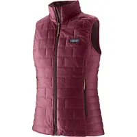 Patagonia - Piumino senza maniche in Primaloft - W's Nano Puff Vest Berry Fig per Donne in Poliestere Riciclato - Taglia M - Viola